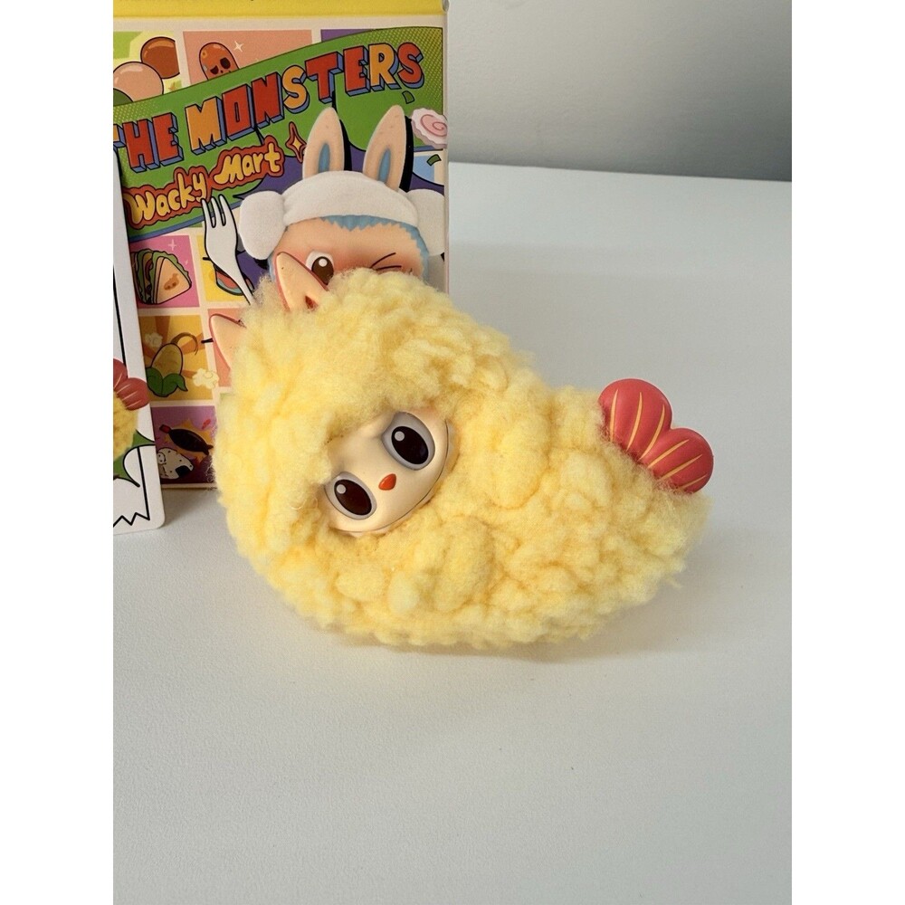 Pop Mart Authentic Labubu Wacky Mart Fried Shrimp Open Box Confirmed